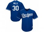 Los Angeles Dodgers #30 Maury Wills Replica Royal Blue Alternate Cool Base MLB Jersey