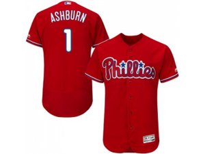 Philadelphia Phillies #1 Richie Ashburn Red Flexbase Authentic Collection Stitched MLB Jersey