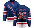 New York Rangers #35 Mike Richter Fanatics Branded Royal Blue Home Breakaway NHL Jersey