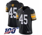 Pittsburgh Steelers #45 Roosevelt Nix Black Alternate Vapor Untouchable Limited Player 100th Season Football Jersey