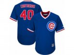 Chicago Cubs #40 Willson Contreras Replica Royal Blue Cooperstown Cool Base MLB Jersey