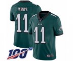 Philadelphia Eagles #11 Carson Wentz Midnight Green Team Color Vapor Untouchable Limited Player 100th Season Football Jersey