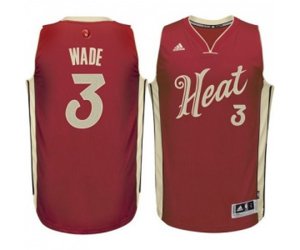 Miami Heat #3 Dwyane Wade Swingman Red 2015-16 Christmas Day Basketball Jersey