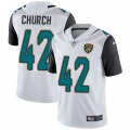 Jacksonville Jaguars #42 Barry Church White Vapor Untouchable Limited Player NFL Jersey