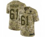 Oakland Raiders #61 Rodney Hudson Limited Camo 2018 Salute to Service NFL Jersey