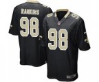 New Orleans Saints #98 Sheldon Rankins Game Black Team Color Football Jersey