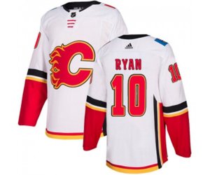 Calgary Flames #10 Derek Ryan Authentic White Away Hockey Jersey