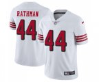 San Francisco 49ers #44 Tom Rathman Limited White Rush Vapor Untouchable Football Jersey