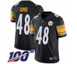 Pittsburgh Steelers #48 Bud Dupree Black Team Color Vapor Untouchable Limited Player 100th Season Football Jersey