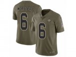 New Orleans Saints #6 Thomas Morstead Limited Olive 2017 Salute to Service NFL Jersey