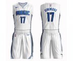 Orlando Magic #17 Jonathon Simmons Swingman White Basketball Suit Jersey - Association Edition