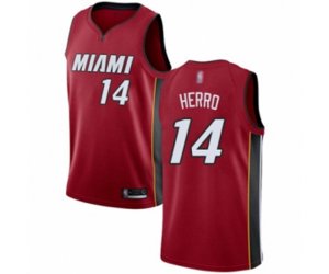 Miami Heat #14 Tyler Herro Swingman Red Basketball Jersey Statement Edition