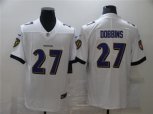 Baltimore Ravens #27 J. K. Dobbins Nike White Vapor Limited Player Jersey