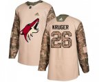 Arizona Coyotes #26 Marcus Kruger Authentic Camo Veterans Day Practice Hockey Jersey