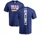 New York Giants #80 Phil McConkey Royal Blue Backer T-Shirt