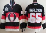 Ottawa Senators #65 Erik Karlsson Black 2012 All Star Jerseys For Wholesale