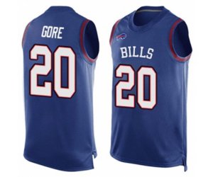 Buffalo Bills #20 Frank Gore Limited Royal Blue Player Name & Number Tank Top Football Jersey