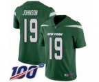 New York Jets #19 Keyshawn Johnson Green Team Color Vapor Untouchable Limited Player 100th Season Football Jersey