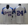 Atlanta Braves #24 Deion Sanders White Stitched Baseball Jersey