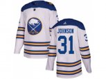 Adidas Buffalo Sabres #31 Chad Johnson White Authentic 2018 Winter Classic Stitched NHL Jersey