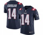 New England Patriots #14 Steve Grogan Limited Navy Blue Rush Vapor Untouchable Football Jersey