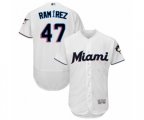Miami Marlins Harold Ramirez White Home Flex Base Authentic Collection Baseball Player Jersey