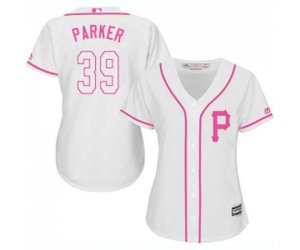 Women\'s Pittsburgh Pirates #39 Dave Parker Authentic White Fashion Cool Base Baseball Jersey