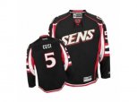 Ottawa Senators #5 Cody Ceci Authentic Black Third NHL Jersey