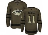 Minnesota Wild #11 Zach Parise Green Salute to Service Stitched NHL Jersey