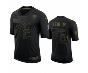 Chicago Bears Charles #72 Leno Jr. Black 2020 Salute To Service Limited Jersey