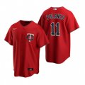 Nike Minnesota Twins #11 Jorge Polanco Red Alternate Stitched Baseball Jersey