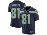 Seattle Seahawks #81 Nick Vannett Vapor Untouchable Limited Steel Blue Team Color NFL Jersey