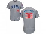 Chicago Cubs #38 Mike Montgomery Grey Road Flexbase Authentic Collection MLB Jersey