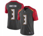 Tampa Bay Buccaneers #3 Jameis Winston Limited Gray Inverted Legend Football Jersey