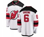 New Jersey Devils #6 Andy Greene Fanatics Branded White Away Breakaway Hockey Jersey
