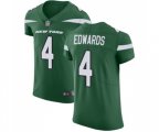 New York Jets #4 Lac Edwards Elite Green Team Color Football Jersey
