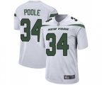 New York Jets #34 Brian Poole Game White Football Jersey