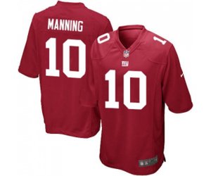 New York Giants #10 Eli Manning Game Red Alternate Football Jersey