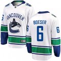 Vancouver Canucks #6 Brock Boeser Fanatics Branded White Away Breakaway NHL Jersey