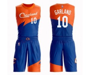 Cleveland Cavaliers #10 Darius Garland Authentic Blue Basketball Suit Jersey - City Edition