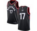 Toronto Raptors #17 Jeremy Lin Swingman Black 2019 Basketball Finals Champions Jersey Statement Edition