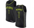 Nike Atlanta Hawks #1 Tracy Mcgrady Swingman Black NBA Jersey - City Edition