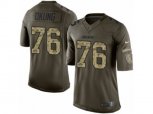 Los Angeles Chargers #76 Russell Okung Limited Green Salute to Service NFL Jersey