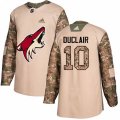 Arizona Coyotes #10 Anthony Duclair Authentic Camo Veterans Day Practice NHL Jersey