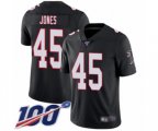 Atlanta Falcons #45 Deion Jones Black Alternate Vapor Untouchable Limited Player 100th Season Football Jersey