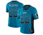 Carolina Panthers #22 Christian McCaffrey Limited Blue Rush Drift Fashion Football Jersey