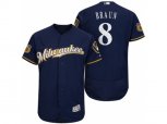 Milwaukee Brewers #8 Ryan Braun 2017 Spring Training Flex Base Authentic Collection Stitched Baseball Jersey