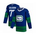 Vancouver Canucks #77 Nikolay Goldobin Authentic Royal Blue Alternate Hockey Jersey