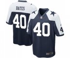 Dallas Cowboys #40 Bill Bates Game Navy Blue Throwback Alternate Football Jersey