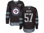 Winnipeg Jets #57 Tyler Myers Black 1917-2017 100th Anniversary Stitched NHL Jersey